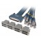 Cisco CAB-OCTAL-ASYNC Cable and 8 RJ45 to DB25 Male Adapters